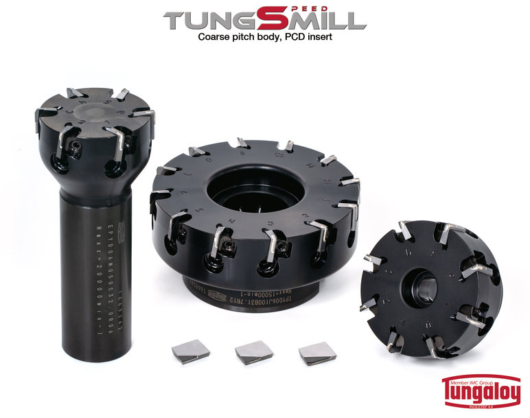 La serie TungSpeed-Mill de Tungaloy se amplía con nuevas plaquitas y fresas especialmente diseñadas para una mayor eficiencia en el mecanizado de aluminio